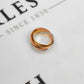 Pre-Owned 18ct Gold Tricolor Russian Wedding Ring Size H