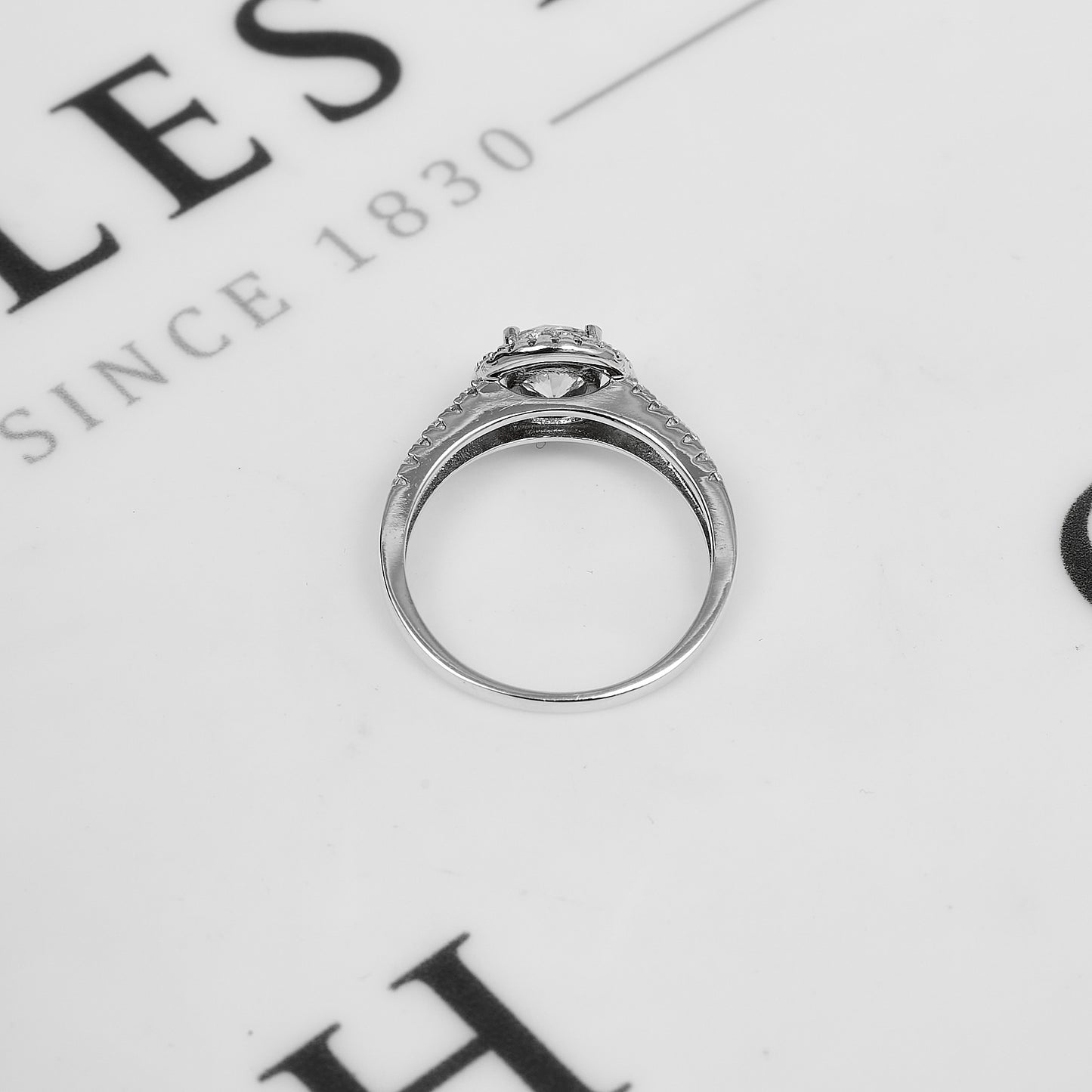 Pre-Owned Sterling Silver CZ Round Cluster Ring Size O.5