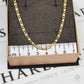 Pre-Owned 18ct Gold Tricolor Anchor Chain Necklace 24 Inch