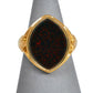 Pre-Owned 18ct Gold Bloodstone Signet Ring Size O