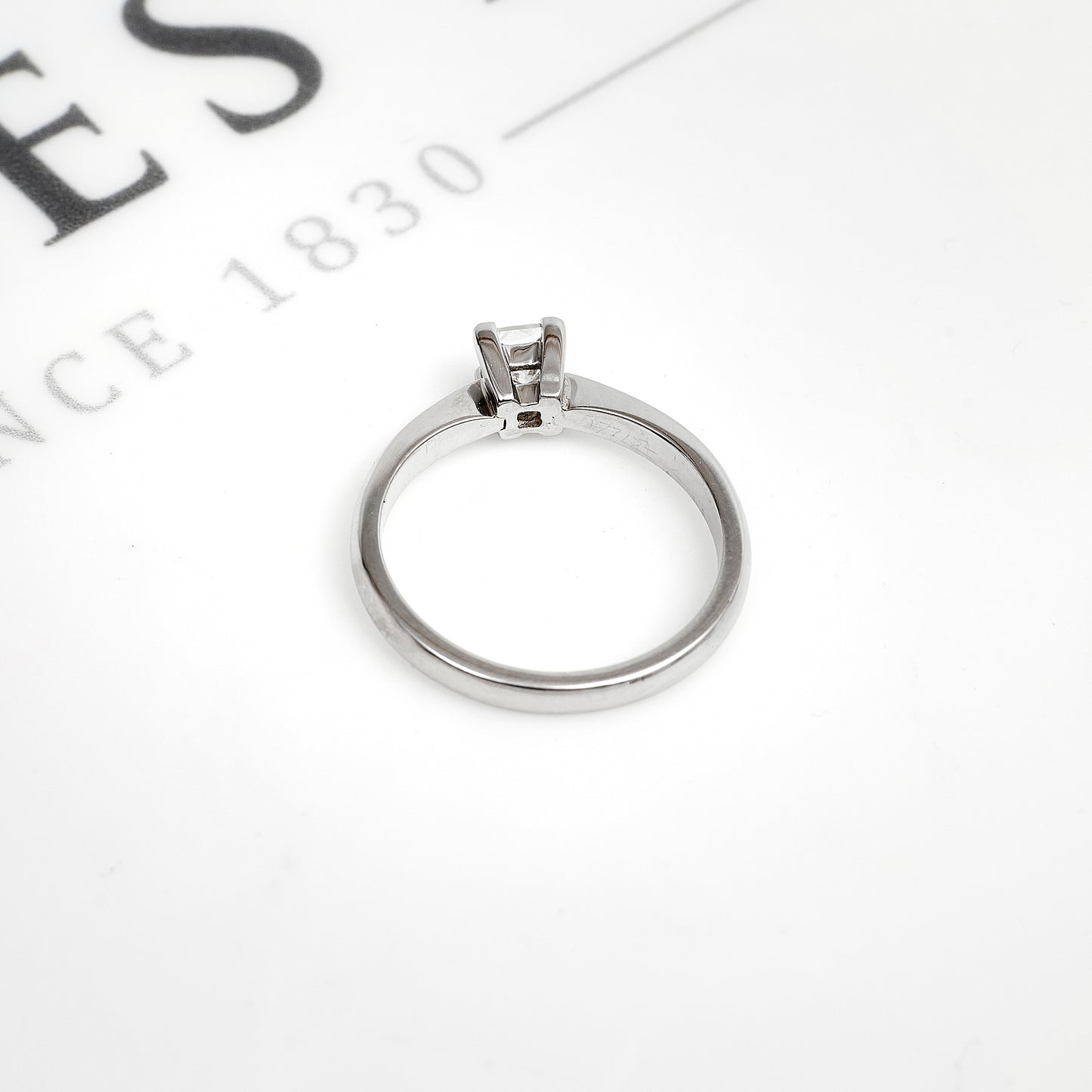 Pre-Owned Platinum Princess Cut Diamond Ring Size L.5