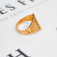 Pre-Owned 22ct Gold Patterned Dress Ring Size Q
