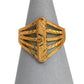 Pre-Owned 22ct Gold Patterned Dress Ring Size Q