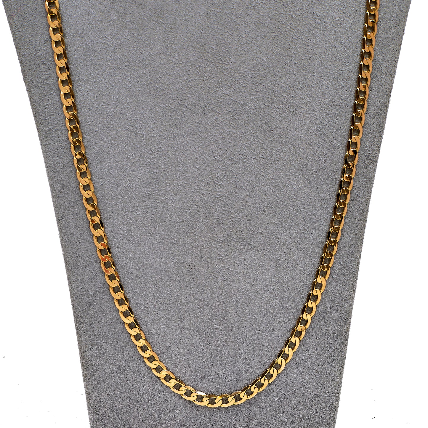 Pre-Owned 9ct Gold Curb Chain Necklace 28 Inch