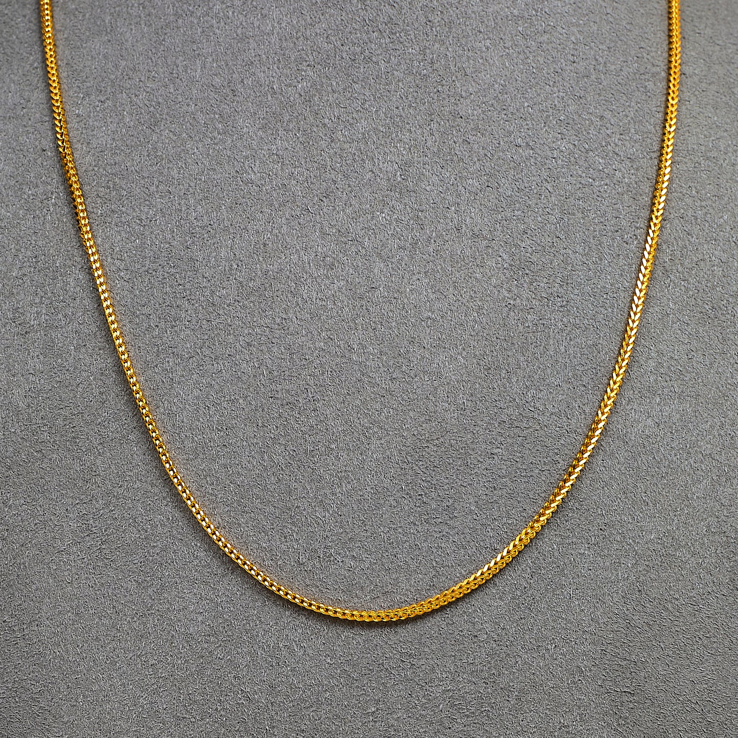 Pre-Owned 22ct Gold Foxtail Necklace 17 Inch