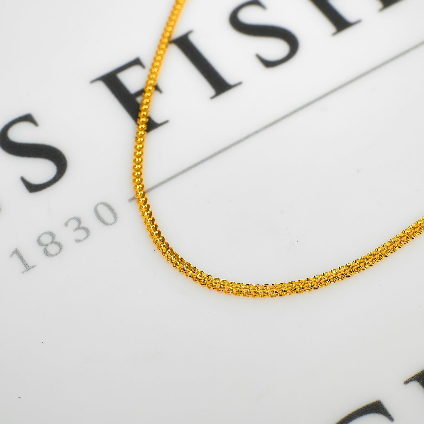 Pre-Owned 22ct Gold Foxtail Necklace 17 Inch