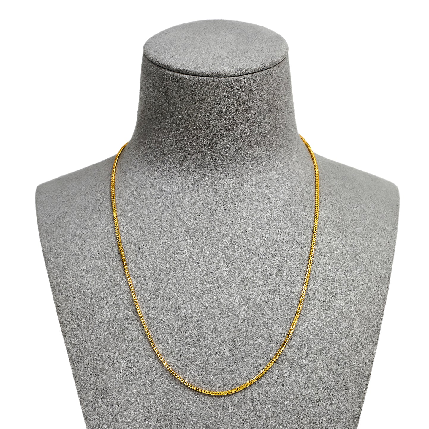 Pre-Owned 22ct Gold Foxtail Necklace 17 Inch