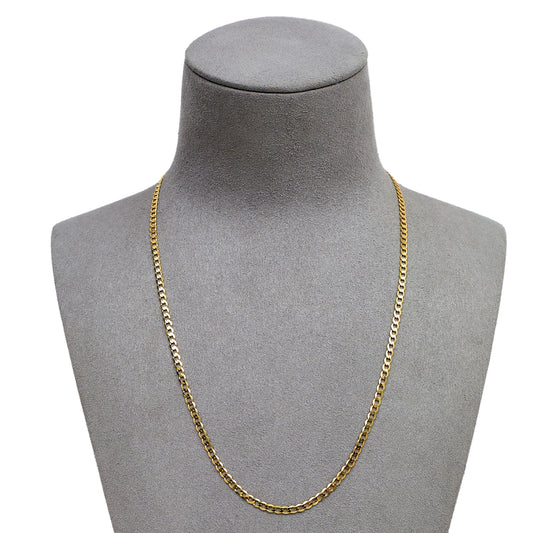 Pre-Owned 9ct Gold Curb Chain Necklace 18 Inch