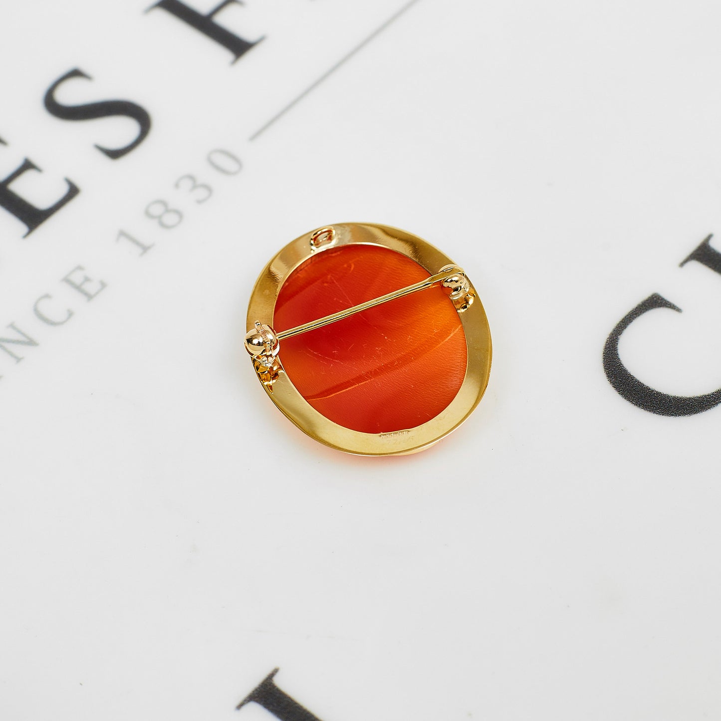 Pre-Owned 9ct Gold Oval Cameo Brooch