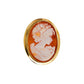 Pre-Owned 9ct Gold Oval Cameo Brooch