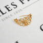 Pre-Owned 9ct Gold Openwork Butterfly Brooch