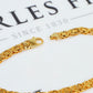 Pre-Owned 9ct Gold Flat Byzantine Bracelet 8 Inch