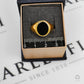 Pre-Owned 9ct Gold Oval Mens Onyx Signet Ring Size U