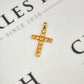 Pre-Owned 9ct Gold Citrine Cross Pendant