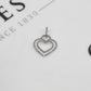 Pre-Owned 14ct White Gold Diamond Double Heart Pendant