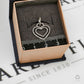 Pre-Owned 14ct White Gold Diamond Double Heart Pendant