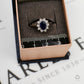 Pre-Owned 9ct White Gold Sapphire & Diamond Ring Size L.5