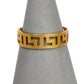 Pre-Owned 14ct Gold Greek Key Band Ring Size O