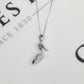 Pre-Owned 9ct White Gold Stiletto Pendant & Chain 18 Inch