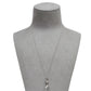 Pre-Owned 9ct White Gold Stiletto Pendant & Chain 18 Inch