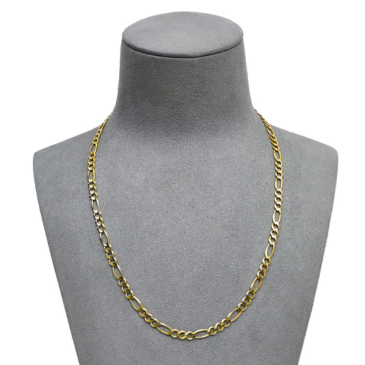 Pre-Owned 14ct Gold 4mm Figaro Chain Necklace 18 Inch