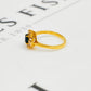 Pre-Owned 18ct Gold Sapphire & Diamond Cluster Ring Size M