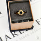 Pre-Owned 18ct Gold Sapphire & Diamond Cluster Ring Size M