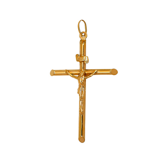 Pre-Owned 9ct Gold Classic Crucifix Pendant