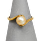 Pre-Owned 9ct Gold Cultured Pearl In Hands Ring Size N