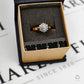 Pre-Owned 9ct Gold Diamond Cluster Ring Size Q