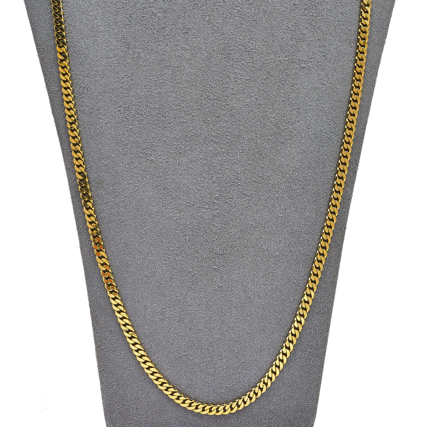 Pre-Owned 14ct Gold 4mm Curb Chain Necklace 30 Inch