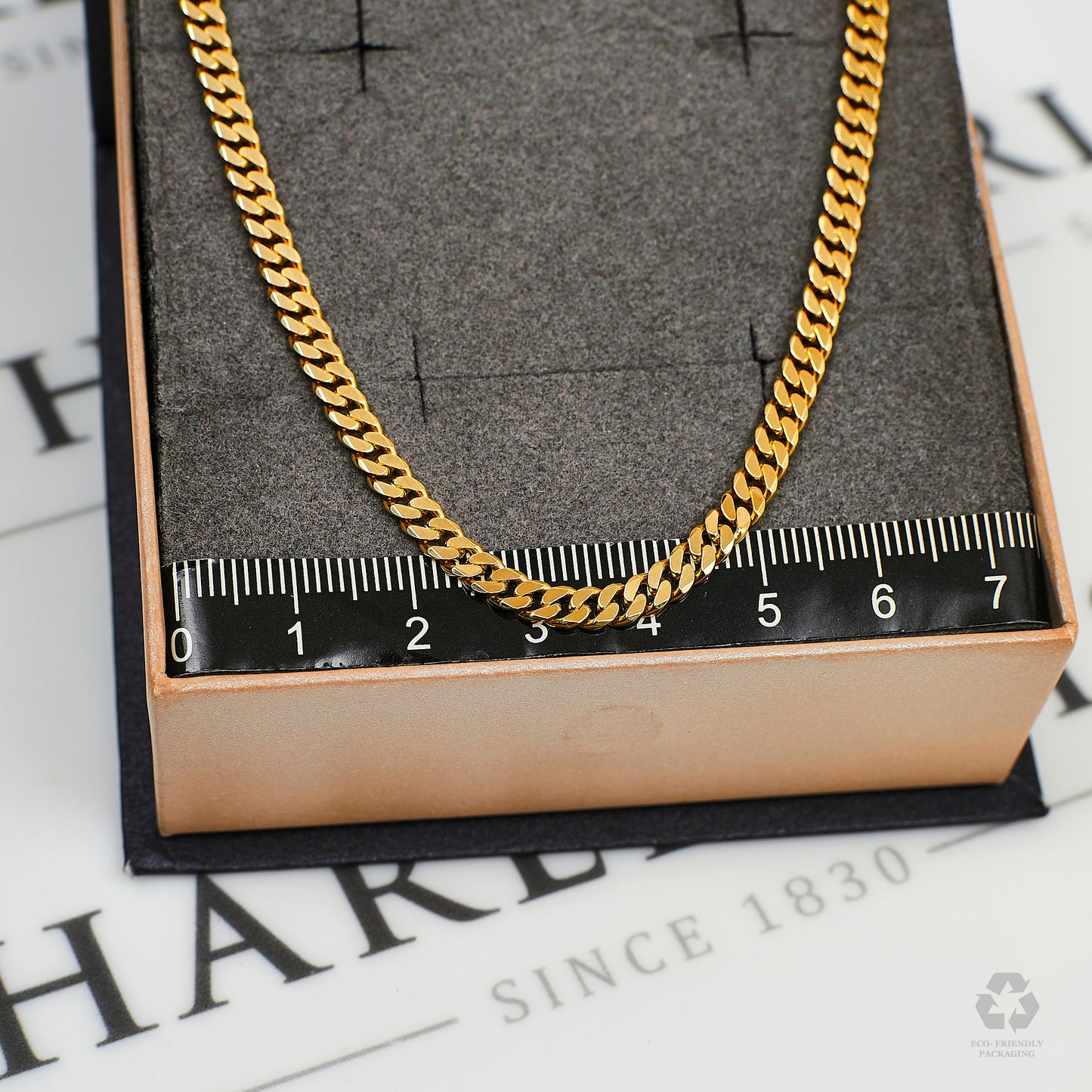 Pre-Owned 14ct Gold 4mm Curb Chain Necklace 30 Inch