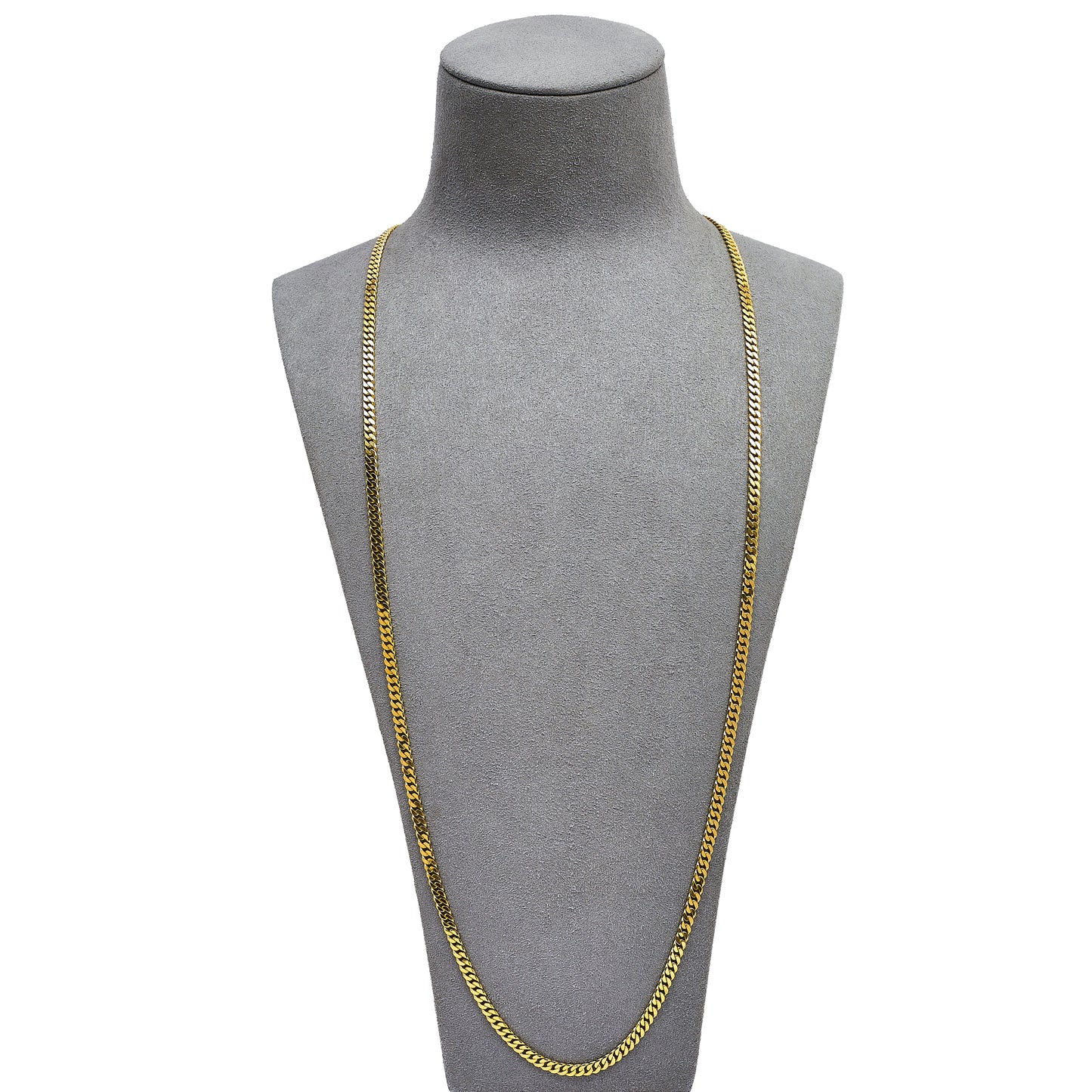 Pre-Owned 14ct Gold 4mm Curb Chain Necklace 30 Inch