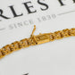 Pre-Owned 14ct Gold Double Figure Of 8 Link Bracelet 9 Inch