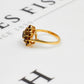 Pre-Owned 9ct Gold Garnet Cluster Ring Size N.5