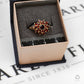 Pre-Owned 9ct Gold Garnet Cluster Ring Size N.5