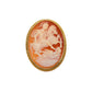 Pre-Owned 9ct Gold Oval St George Design Cameo Brooch