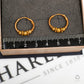 Pre-Owned 22ct Gold Sleeper Hoop Earrings & Bead Detail