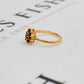Pre-Owned 9ct Gold Oval Garnet Cluster Ring Size J.5