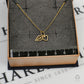 Pre-Owned 14ct Gold Heart & Leaf Pendant Necklace 16 Inch