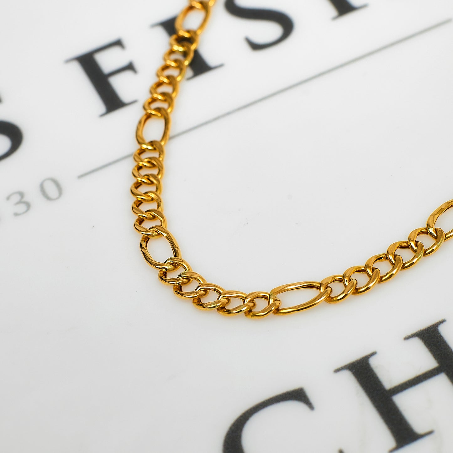 Pre-Owned 22ct Gold Figaro Chain Necklace 18 Inch