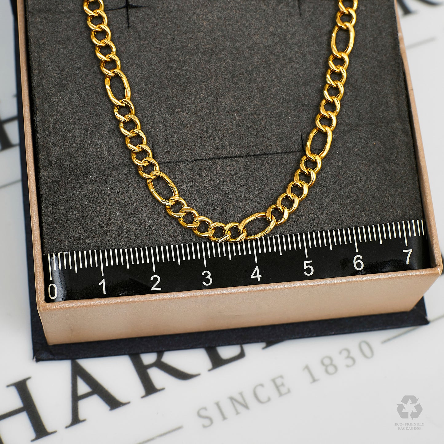 Pre-Owned 22ct Gold Figaro Chain Necklace 18 Inch
