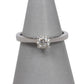 Pre-Owned 18ct White Gold Diamond Solitaire Ring Size J.5