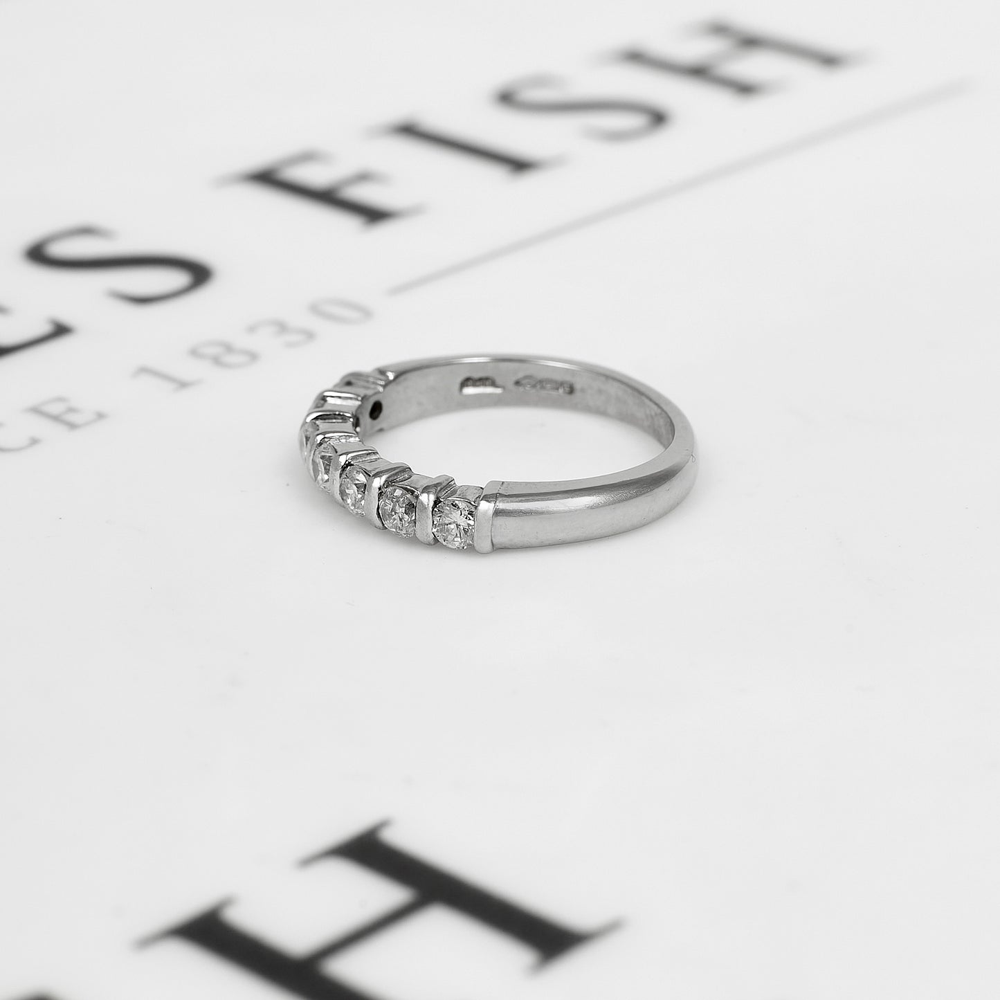 Pre-Owned Platinum & 11 Diamond Dress Ring Size L