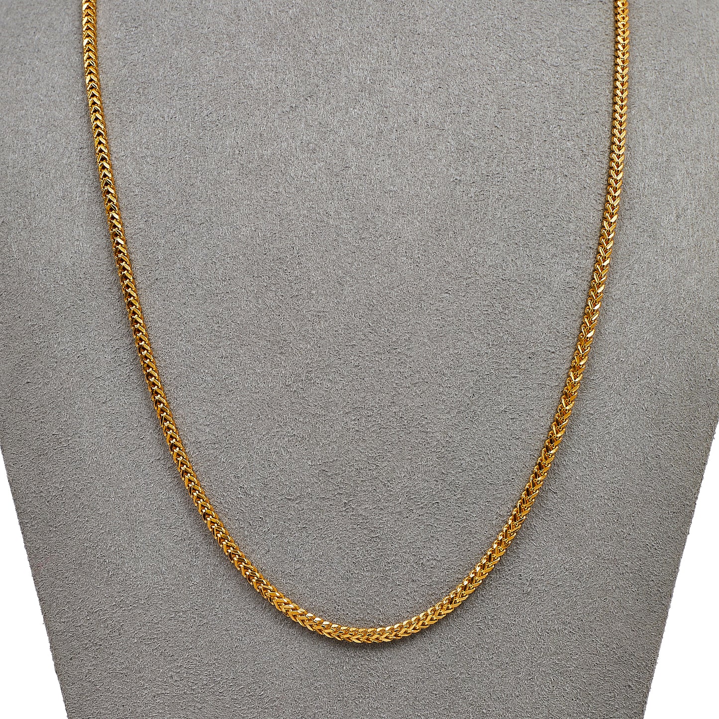 Pre-Owned 22ct Gold Square Foxtail Chain Necklace