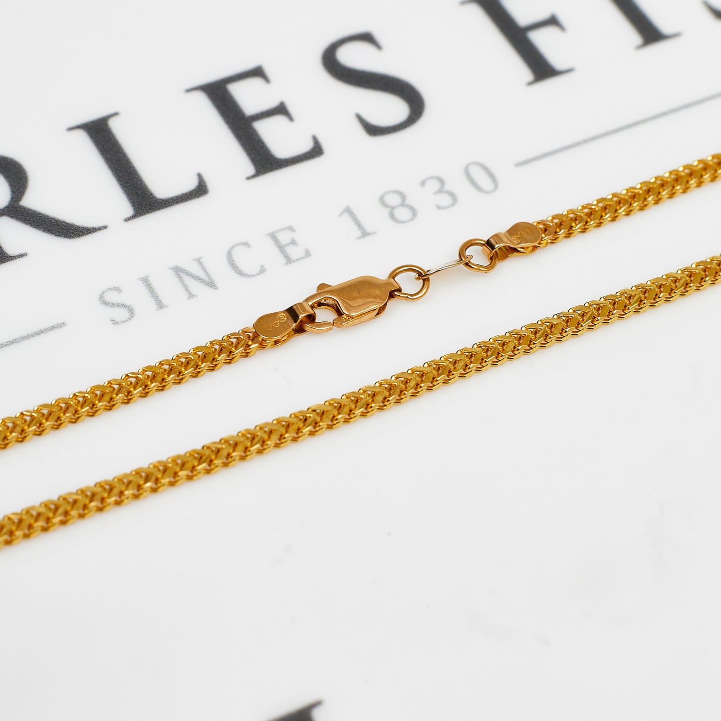 Pre-Owned 22ct Gold Square Foxtail Chain Necklace