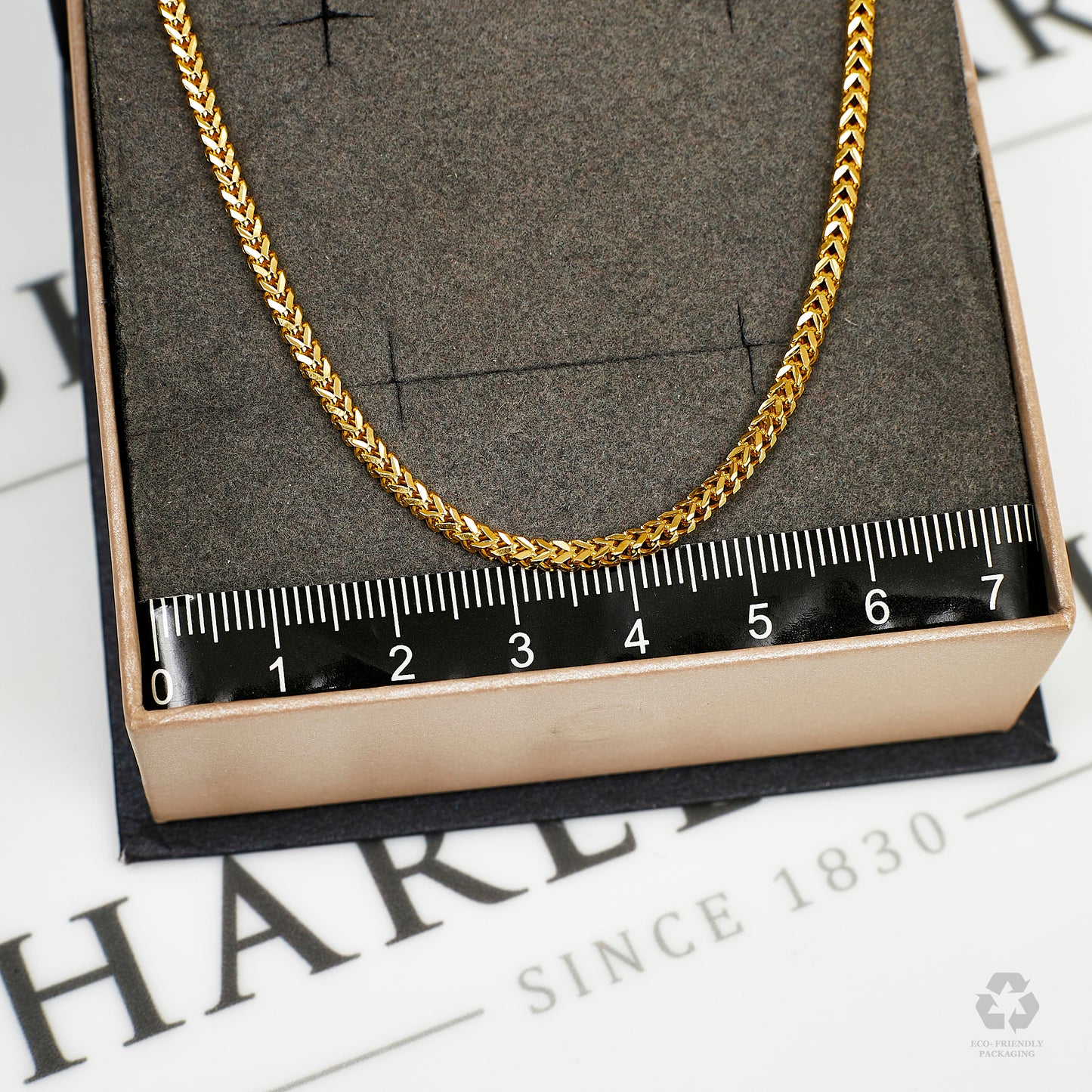Pre-Owned 22ct Gold Square Foxtail Chain Necklace