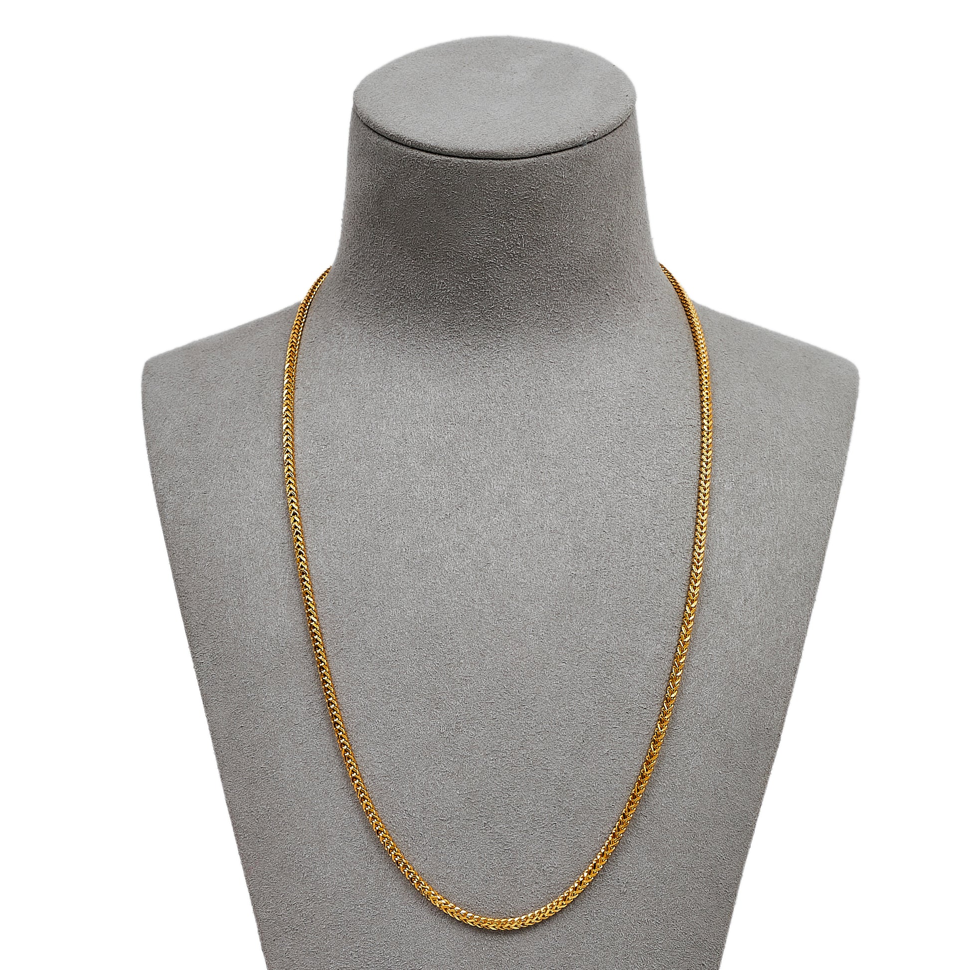 Pre-Owned 22ct Gold Square Foxtail Chain Necklace