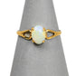 Pre-Owned 9ct Gold Oval Opal Ring Size N