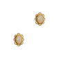 Pre-Owned 9ct Gold Oval Opal Stud Earrings